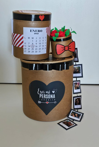 Caja Sorpresa Mamuska Personalizada Aniversario/novios