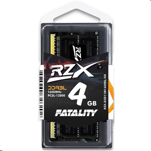 Imagem 1 de 7 de Memória Notebook Rzx 4gb Ddr3l 1600mhz 1.35v Sodimm Original