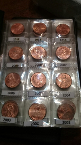 Coleccion De 55 Monedas Centavos Dolar Año Consecutivos
