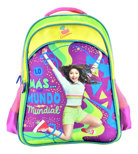 Mochila Escolar Ruz Luna 0176 Color Amarillo Diseño Estampado 12l