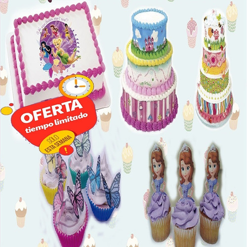 Imagen 4 de 6 de Papel De Oblea A4 50 Hojas Importado Para Foto Tortas Más
