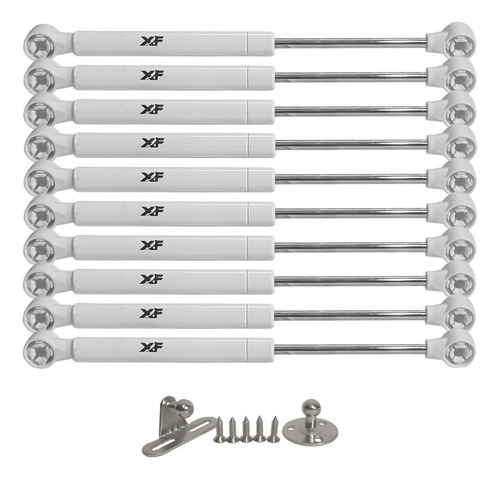 Kit 10 Pistão A Gás 245mm 60n 6kg Amortecedor Porta Armário