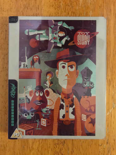 Mondo Steelbook Disney Pixar Toy Story Blu Ray Abierto