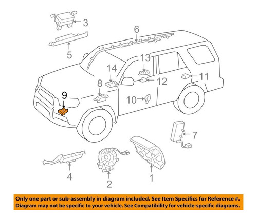 Sensor Impacto Toyota 4runner 2010 2011 2012 2013 A20dias