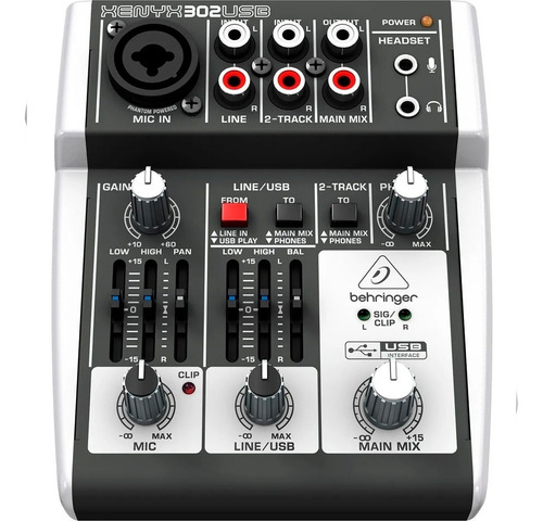 Behringer Xenyx 302usb Mezcladora 3 Canales Interface Usb