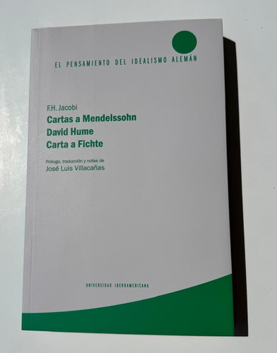 Cartas A Mendelssohn, David Hume, Carta A Fichte