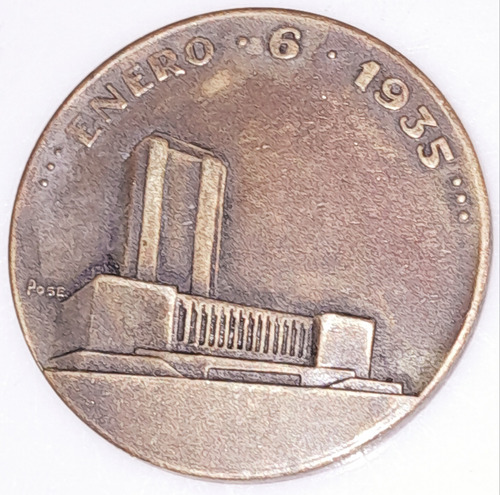 Medalla Uruguay Montevideo 1935 Palacio Municipal Piedra Fun