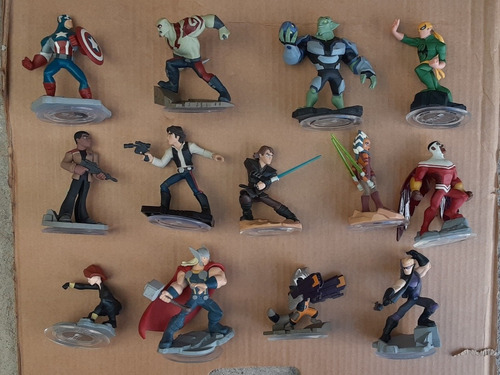 Figuras Disney Infinity Iron Fist Hawkeye Widow Thor Yondu