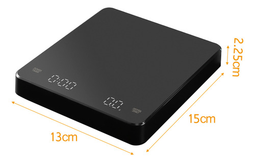 Báscula De Café Digital Con Temporizador, Led, 5 Kg Como Máx