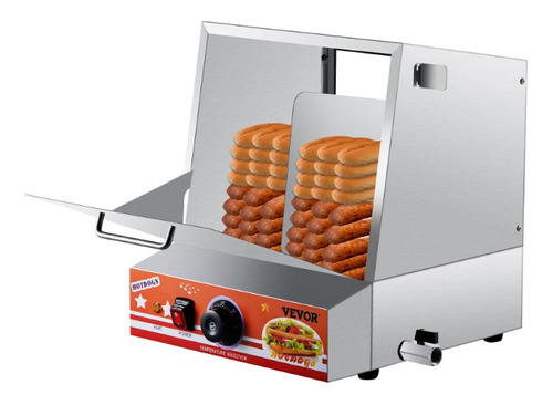 Maquina Calentador De Salchicha Hotdog Puerta Abatible 36l
