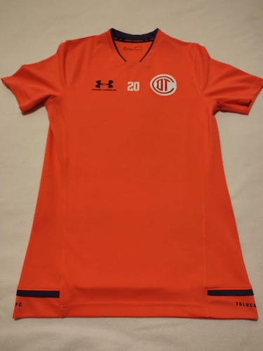 Deportivo Toluca Jersey De Practica Usado Por Jugador 20