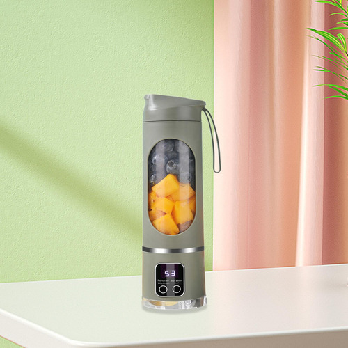Mezclador De Licuadora Portátil 450 Ml Compacto Verde