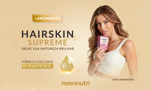 2 Hair Skin & Nails Supreme D-pantenol 5000mcg 60 Cápsulas