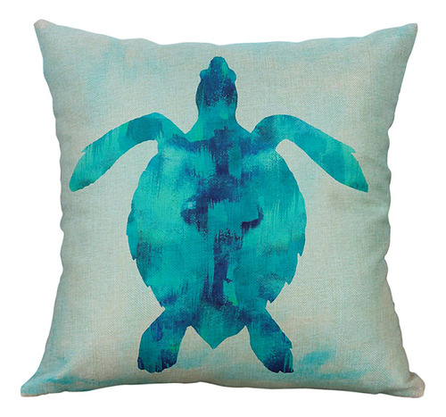 Almohada De Lino K Pillowcase New 2019 Marine Life, 60 X 60