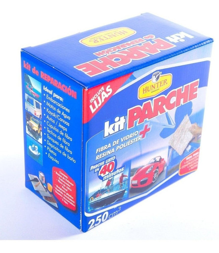 Kit Fibra De Vidrio Parche 250 Gr M.envios