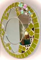 Comprar Espejos  Mandala Artesanales 30 Cm Diám. Venecitas Tornasol.