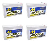 Comprar 4 Baterias Seladas Nobreak 9ah 12v Vrla Moura Alarme Cerca