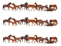 Comprar 5 Miniaturas Cavalos Escala Ho 1\u002F87 Maquetes E Terrário 1:87