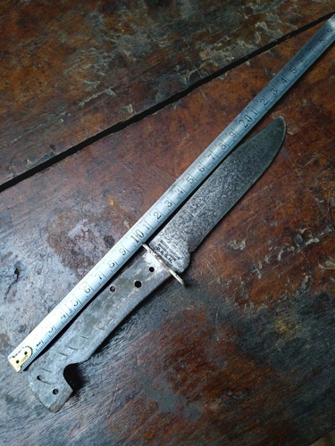 Antigua Hoja De Cuchillo Decora Solingen Para Encabar