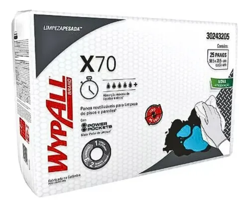comprar Pano Wypall X70 Grande Multiuso 25 Unidades 39,5x58,5 Cm