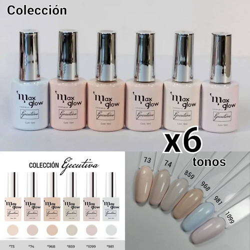 Esmalte Colección Maxglow Semipermanente Uv Uñas Manicure  