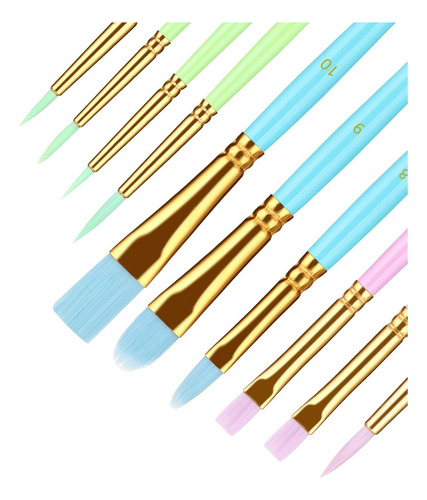 Set De Pintura Artística De 10 Piezas, Pinceles De Acuarela
