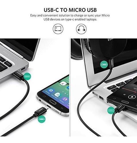 Imagen 2 de 9 de Ugreen Usb C A Micro Usb Cable Micro B Usb Tipo C Cable Mach