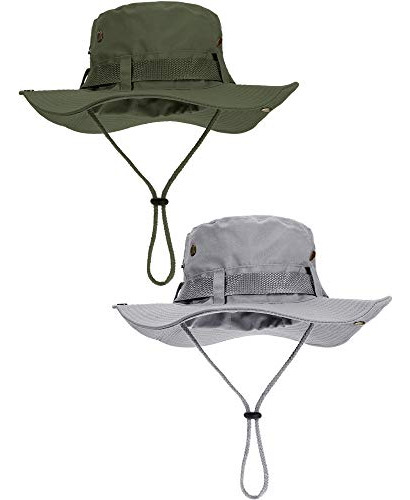 Sombrero Gorra Pesca Boao 2 Piezas De Algodón Safari Sombrer