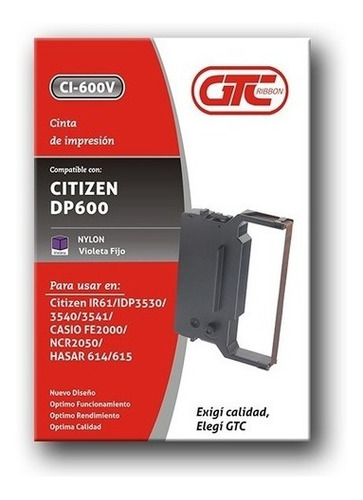 Cinta Gtc Para Citizen Dp 600 X 1