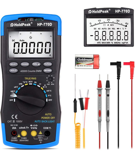 Multímetro Digital Autoranging Ap-770d Trms 40000counts Mult