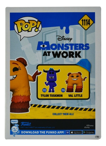 Disney Monsters At Work Val Little #1114 Funko Pop