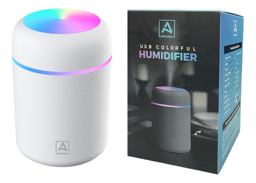 Humidificador Aromatizador Difusor Ultrasónico 300ml Usb Rgb