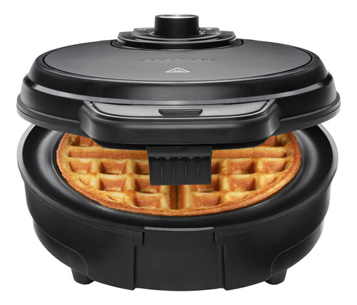 Máquina de waffles anti-transbordamento Chefman, ferro G, cor preta