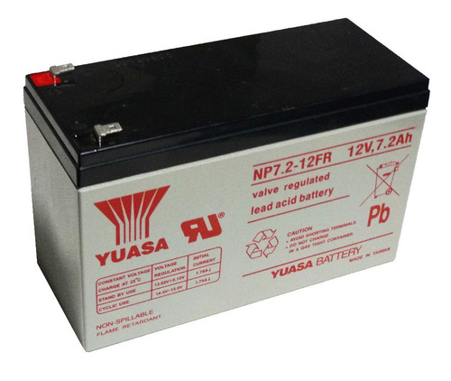 Bateria Yuasa Np 7-12 12v 7.2 Ah Gel Alarma - Ups - Juguetes