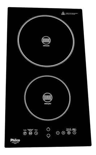 Cooktop de Indução Philco 2 Queimadores 9 Níveis PCT02P