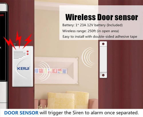 Sistema De Seguridad Kerui Alarma Inalámbrica Para Hogar Color