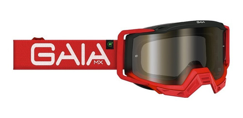 Oculos Gaia Mx Pro 2020 Motocross Trilha Velocross Vermelho