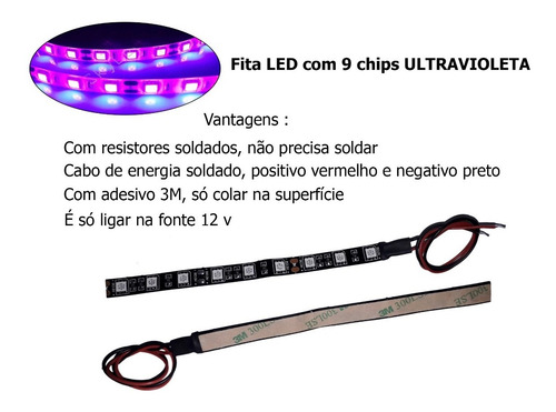 Kit Led Ultravioleta P/ Armadilha De Mosquito-fácil Montar