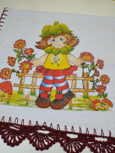 Panos De Prato Com Bicos De Crochê Kit Com 30 Unidades