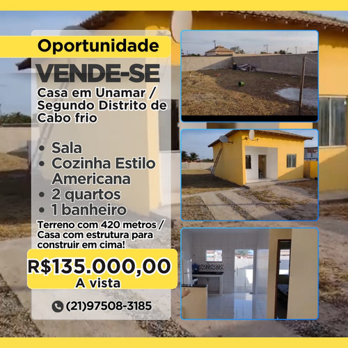 Casa Em Unamar/ Segundo Distrito De Cabo Frio