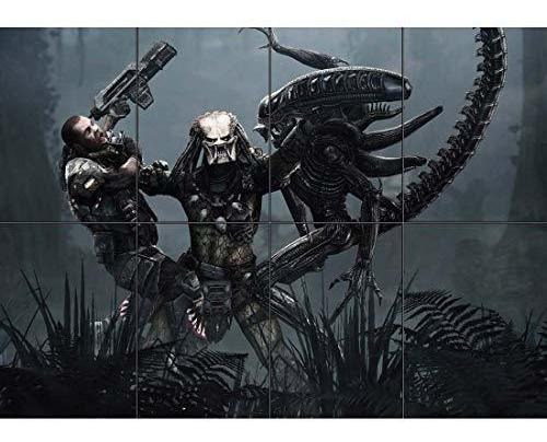 Doppelganger33 Ltd Aliens Vs Predator 2 Arte De Pared Multi 