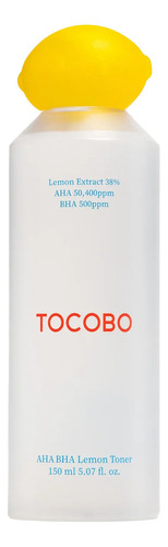 Tocobo Aha Bha Lemon Toner 150 Ml - Tónico Facial Todo Tipo De Piel
