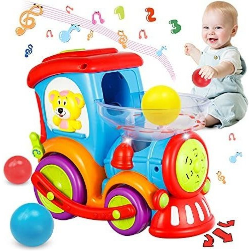 Tren Interactivo De Juguete Musical Multicolor Para Bebes
