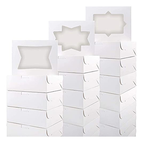 Moretoes Cajas De Galletas De 8 X 6 X 2.5 Pulgadas, Cajas Bl