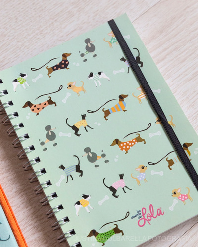 Cuaderno Libreta Anotador Lola Pets Tapa Dura A5 - Perros
