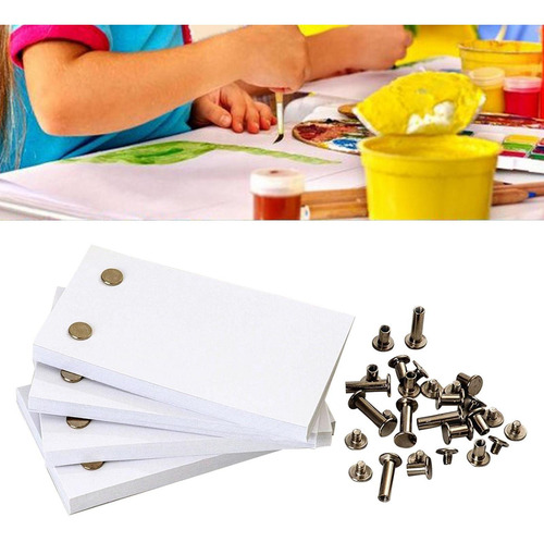 60/100 Flip Book Paper En Blanco Con Agujeros Flipbook Para
