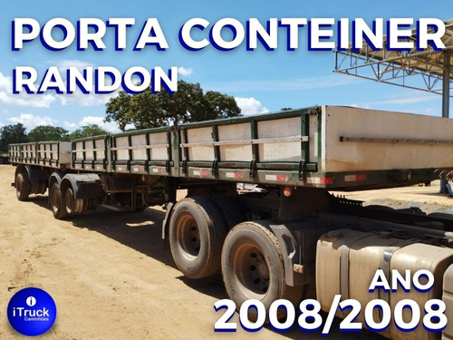 Bitrem Randon 2008/2008 Porta Conteiner Assoalho Chapa