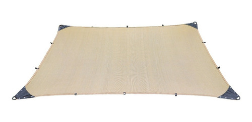 Malla Sombra 6x4 90% Beige Raschel Lista Para Colocar