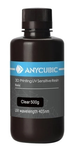 Resina Para Impresión 3d Anycubic 500ml  Color Clear 