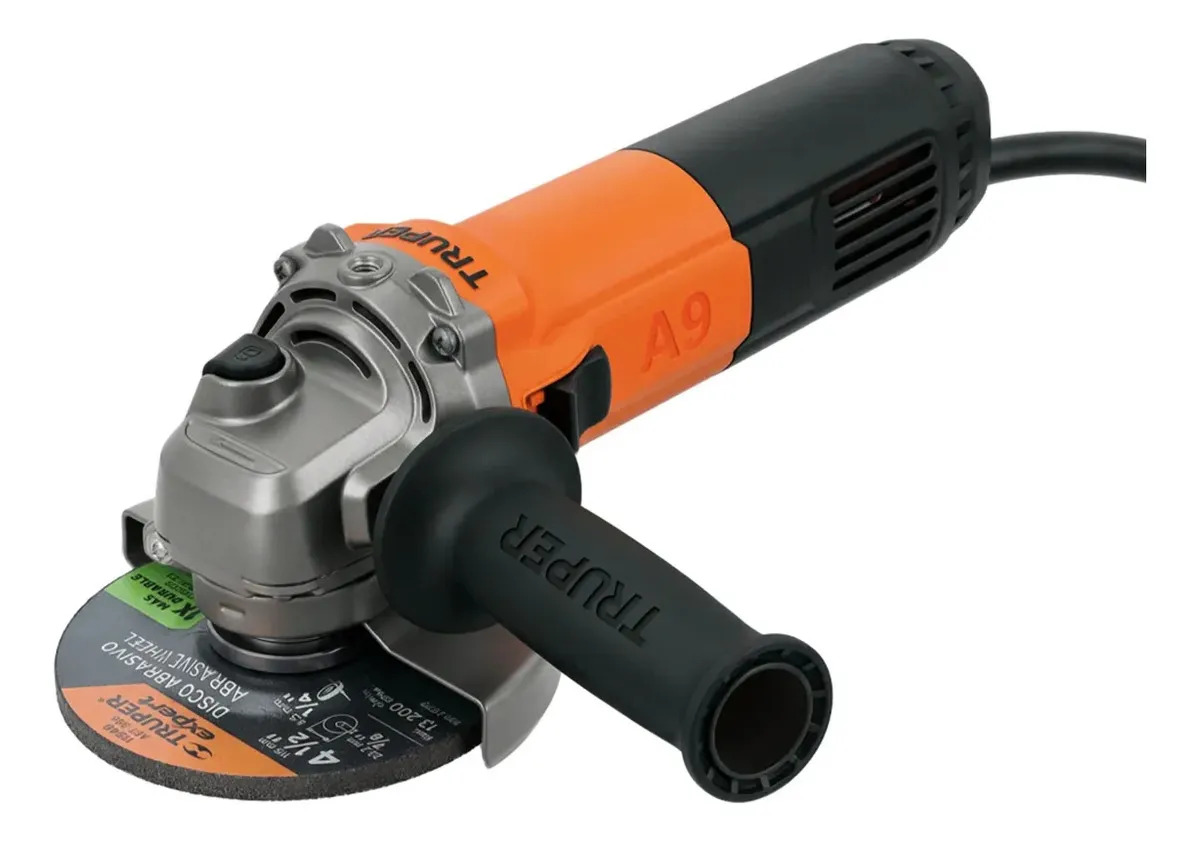 Esmeriladora Angular TRUPER 4 1/2'', 800 W, ESMA-4-1/2A9